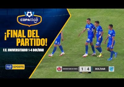 #CopaTigo🏆 ⏰ 90+3′ ¡Final del partido! La ‘Academia’ superó a Universitario de Vinto en Cochabamba.