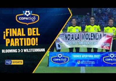 ¡Final del partido! Blooming y Wilstermann igualaron en un compromiso lleno de emociones en SC.