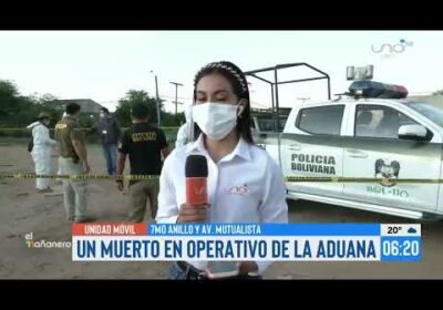 Un muerto en operativo de la aduana en el 7mo. anillo y Av. Mutualista