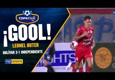 ¡Gol de Independiente Petrolero! Leonel Buter conecta de cabeza para descontar el marcador.