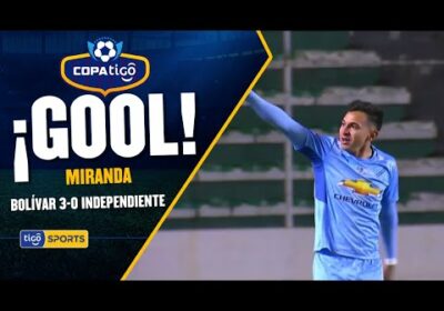 ¡Gol de Bolívar! Bruno Miranda y un zurdazo cruzado para anotar el tercer gol de la ‘Academia’.