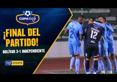 ¡Final del partido! Bolívar triunfó con goles de Martins, Abrego y Miranda en La Paz.