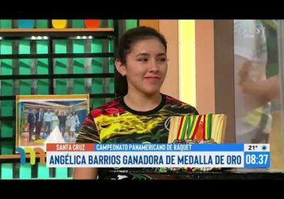 Angélica Barrios ganadora de medalla de oro