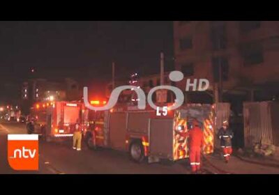 Se incendió el último piso de un edificio en construcción y deshabitado