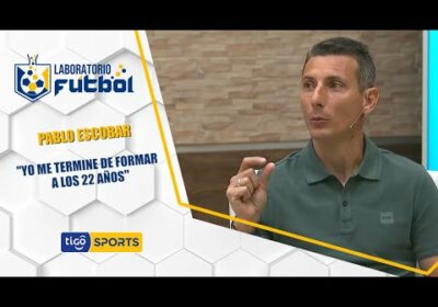 #LaboratorioFútbol🔬 Pablo Escobar: “Yo me terminé de formar futbolísticamente a los 22 años».