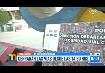 Cerrarán vías desde las 14:30 por el partido Wilstermann – Sao Paulo | Notivisión | Cochabamba