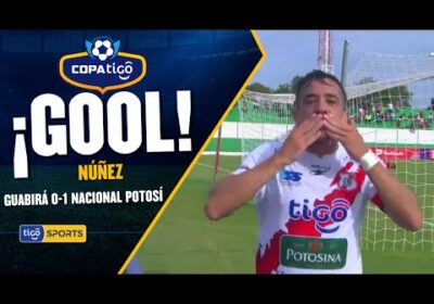 ¡Gol de Nacional Potosí! Núñez define cruzado para abrir el marcador en Montero.