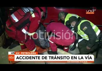 «El freno falló y ya no lo pude controlar»: chofer causa accidente en la Av. Petrolera | Notivisión