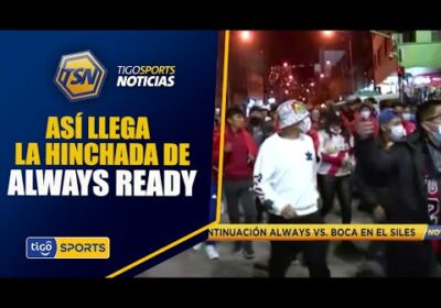 #TigoSportsNoticias🚨 Así llega la hinchada de Always Ready para el compromiso de esta noche.