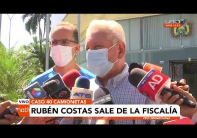 Rubén Costas sale de la fiscalía y menciona que todo es una persecución política