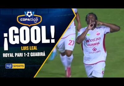 ¡Gol de Guabirá! Rasante disparo de Luis Leal de tiro libre para anotar a favor del ‘Azucarero’