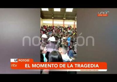 Momento exacto de la tragedia donde explota la granada en Potosí