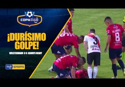 #CopaTigo🏆 💥 ¡Durísimo golpe! Diego Medina falló en el cálculo y fue a impactar