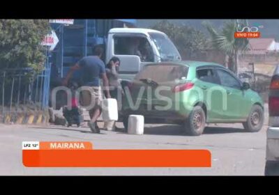 Vehículos chutos y venta de gasolina al raleo en Mairana