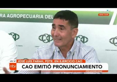 CAO emitió pronunciamiento sobre reversión de tierras