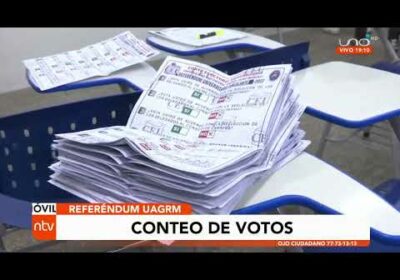 Se realiza el conteo de votos en la UAGRM