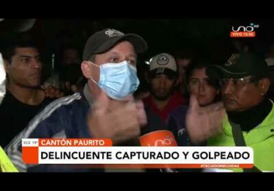 Vecinos capturan y golpean a ladrón