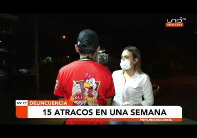 15 atracos en una semana en Santa Cruz