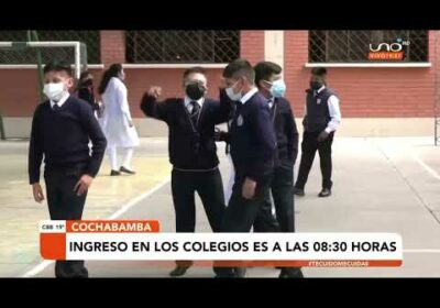 Desde hoy ya rige el horario de invierno en colegios de Cochabamba