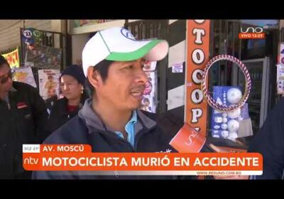 Motociclista murió en un trágico accidente