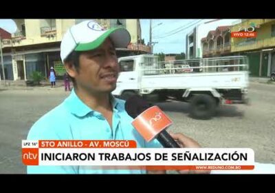 Iniciaron trabajos de señalización en la avenida Moscú, luego de el trágico accidente