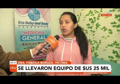 Se llevan equipo de $us 25 mil 3en una clínica