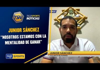 Junior Sánchez – Volante de Blooming: “Nosotros estamos con la mentalidad de ganar”.