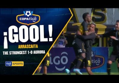 ¡Gol de The Strongest! Jaime Arrascaita anota de cabeza para abrir el marcador en Achumani.