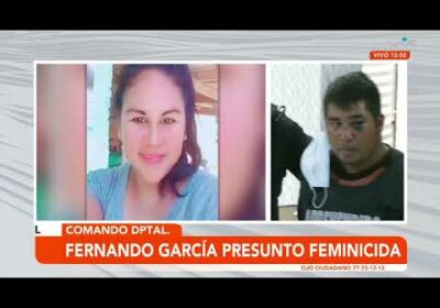 Presentan al principal sospechoso de feminicidio en Pailón