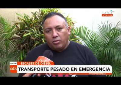 Transporte pesado toma medidas ante emergencia por falta de diésel