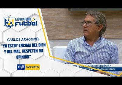 Carlos Aragonés: “Yo estoy encima del bien y del mal, respeten mi opinión”.