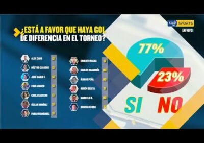 ¿Y vos estas a favor en contra que haya gol de diferencia en el torneo?