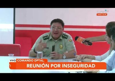 Reunión interinstitucional del Comando Departamental por incremento de inseguridad
