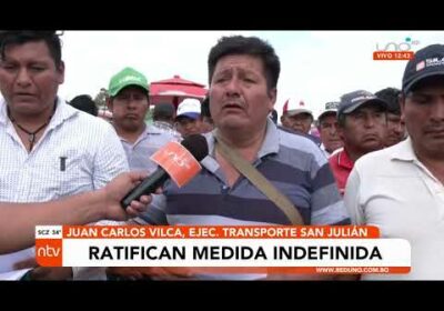 3er día de boqueo en San Julián. comunarios aseguran que la medida es indefinida