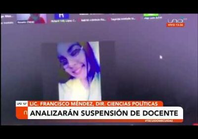 Analizaran suspensión de docente que acuso de borracho a un director de carrera