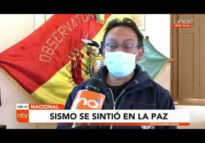 Se registró un sismo en La Paz