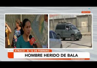 Vecinos exigen seguridad después del atraco a mano armada en el barrio 26 de febrero