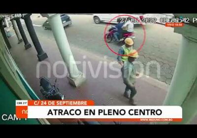 Atracan a mano armada a un hombre en el centro de la ciudad