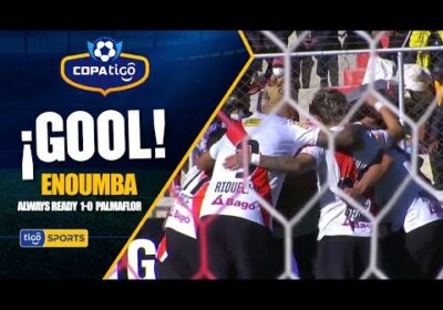 #CopaTigo🏆 Marc Enoumba dispara con derecha y rasante para mandar el balón hasta las redes.