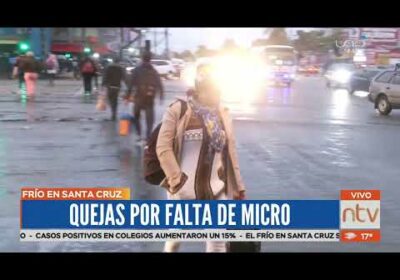 Frío en Santa Cruz causa falta de micros