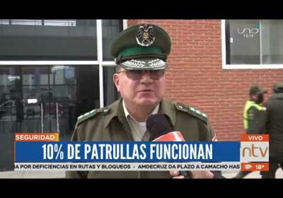 Policía Boliviana se encuentra sin herramientas, ni recursos