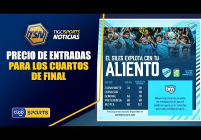 #TigoSportsNoticias🚨 Estos son los precios de las entradas para los partidos de vuelta de cuartos.