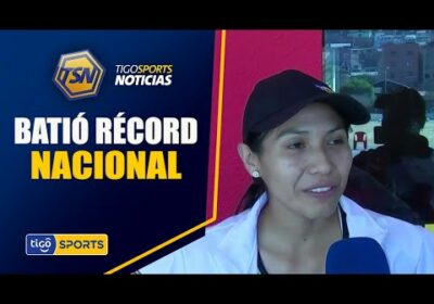 #TigoSportsNoticias🚨 Carla Lorena Ríos batió récord nacional, en salto alto logrando 1,74 metros.