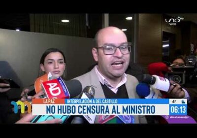 Ministro de Gobierno Eduardo Del Castillo fue interpelado y continuará en sus funciones