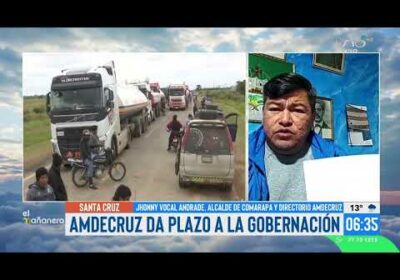 AMDECRUZ da plazo al Gobernador Luis Fernando Camacho para atender demandas de municipios