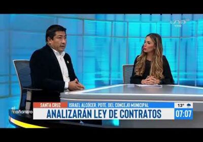 Israel Alcócer, presidente del Concejo Municipal, nos brinda detalles de la Ley de Contratros