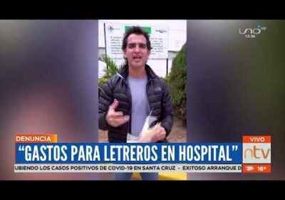 Concejal municipal denuncia gastos excesivos en letreros de hospital