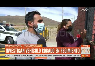 Encuentran al interior de un cuartel de Oruro, un vehículo reportado como robado en Chile desde 2019