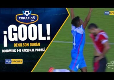 ¡Gol de Blooming! Denilson Durán abre el marcador a favor de Blooming.