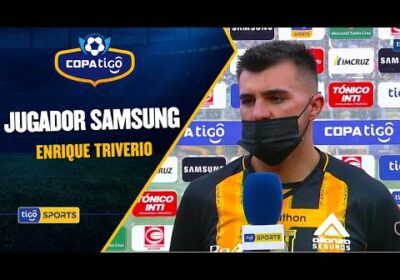 Estas fueron las palabras de Enrique Triverio jugador Samsung del partido.